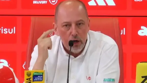 Presidente do Internacional ficou na bronca com a arbitragem